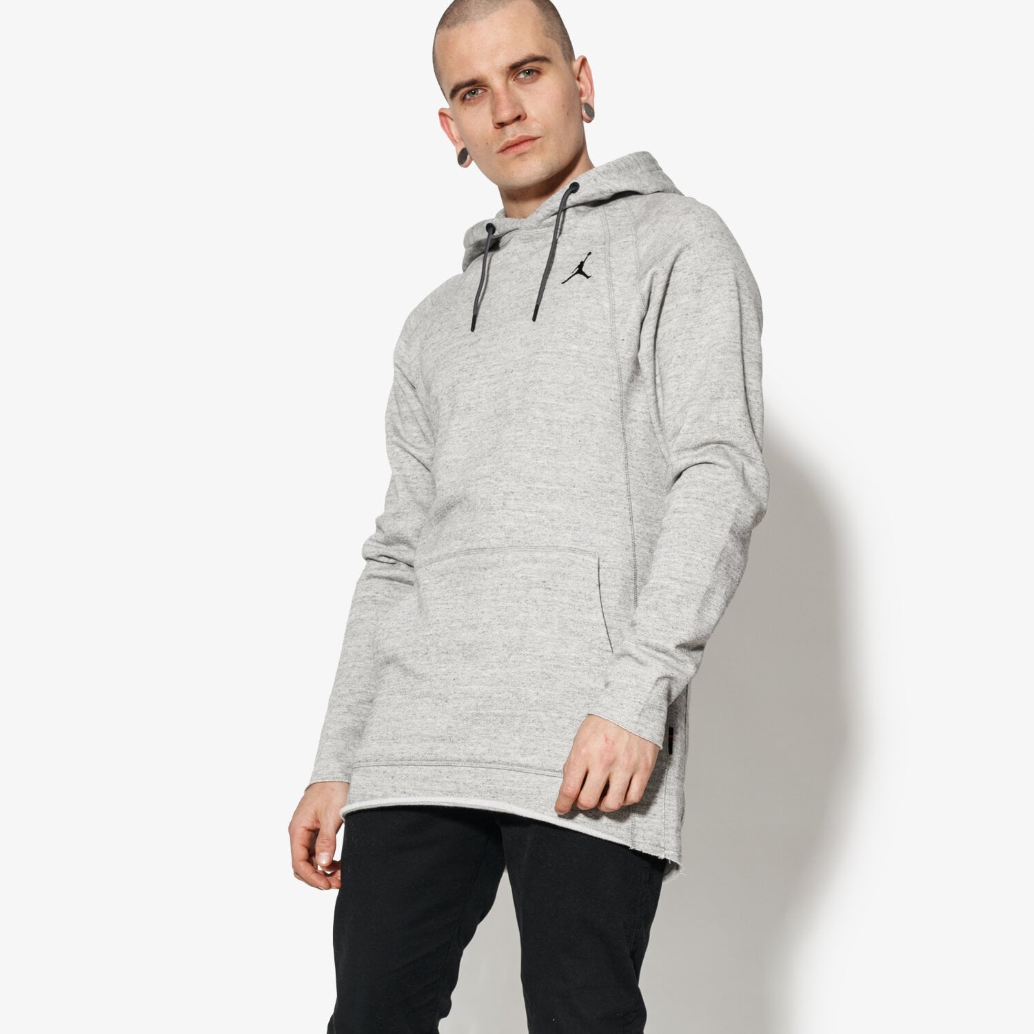 Herren JORDAN SWEATSHIRT JSW WINGS LITE PO HOODIE 914480-063 Grau