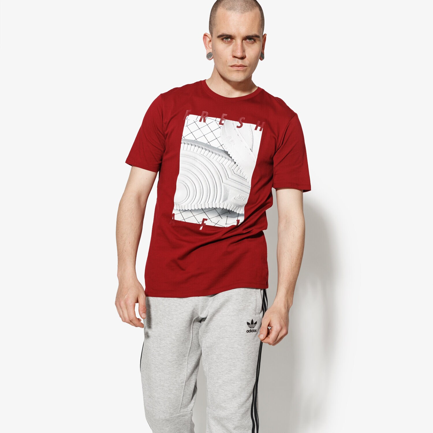 Herren T-Shirt NIKE T-SHIRT SS M NSW TEE AF1 3 911928-677 Dunkelrot