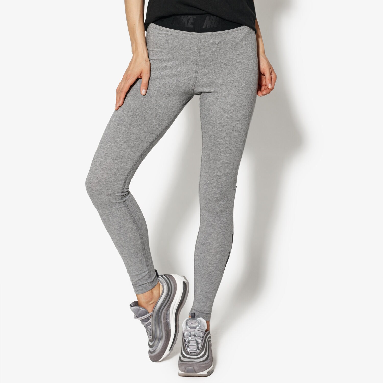 Damen Hosen NIKE LEGGINGS W NSW LGGNG LEGASEE HW 933346-091 Grau