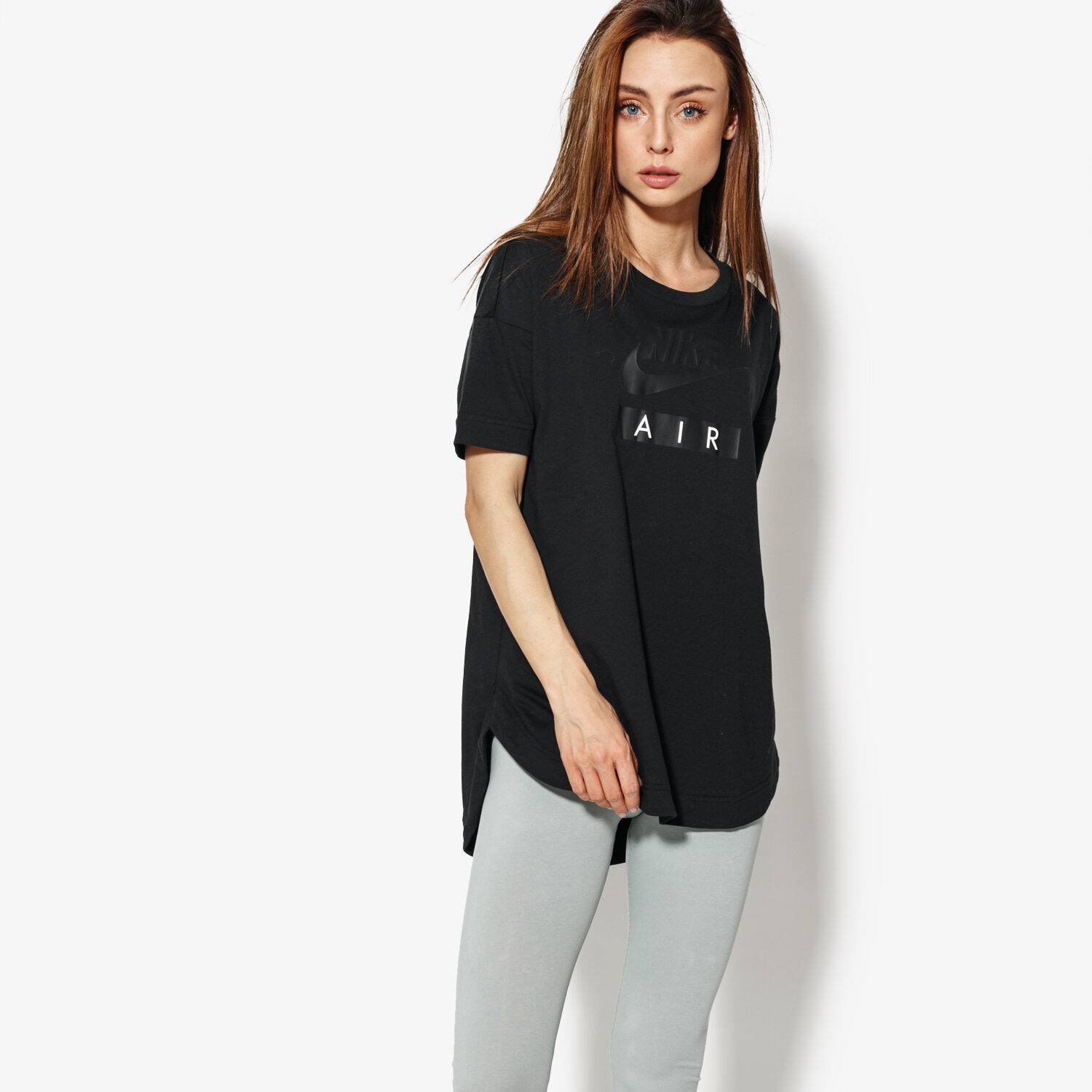 Damen T-Shirt NIKE T-SHIRT SS W NSW TOP LOGO AIR AA1720-010 Schwarz