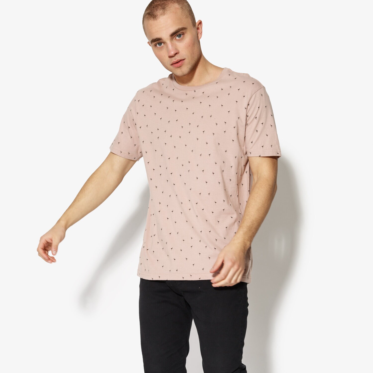 Herren T-Shirt CONFRONT T-SHIRT SS FLAMINGO CF18TSM78001 Rosa