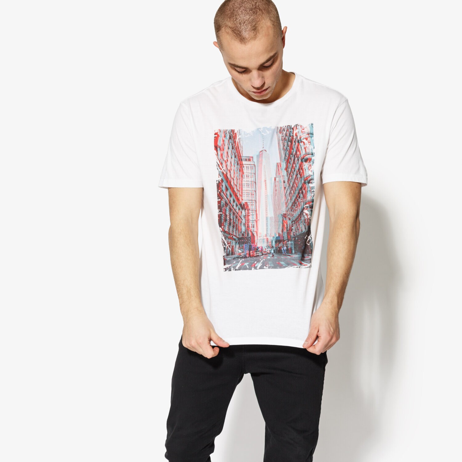 Herren T-Shirt CONFRONT T-SHIRT SS CITY CF18TSM76002 Weiß