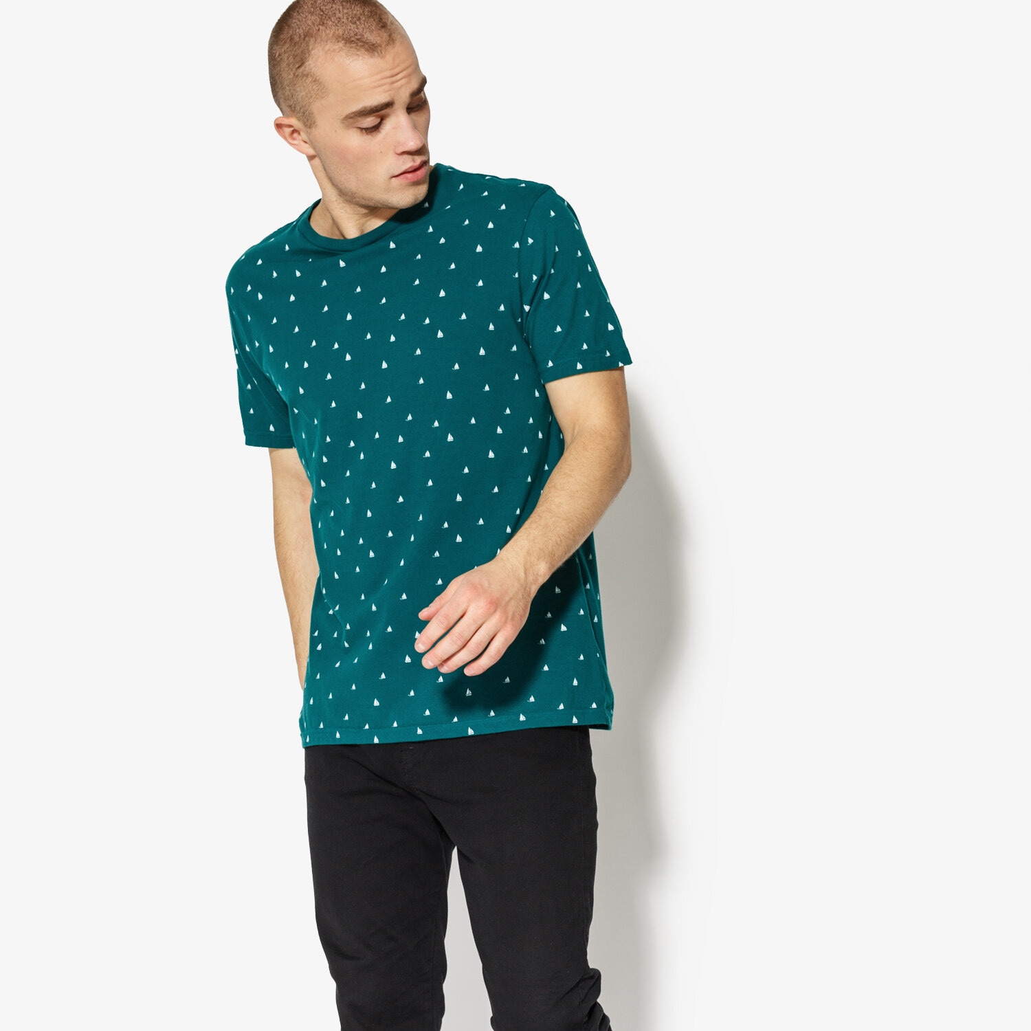 Herren T-Shirt CONFRONT T-SHIRT SS BOATS CF18TSM78004 Grün