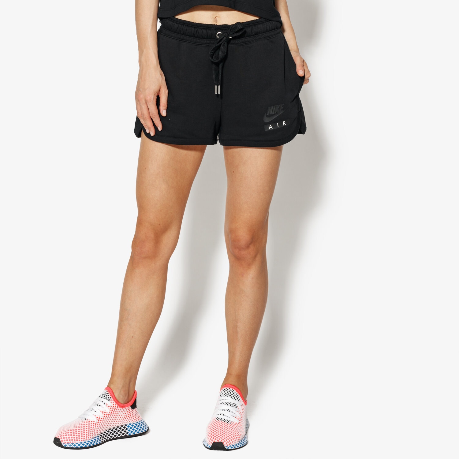 Damen Shorts NIKE SHORTS W NSW SHORT FT AIR AA1180-010 Schwarz