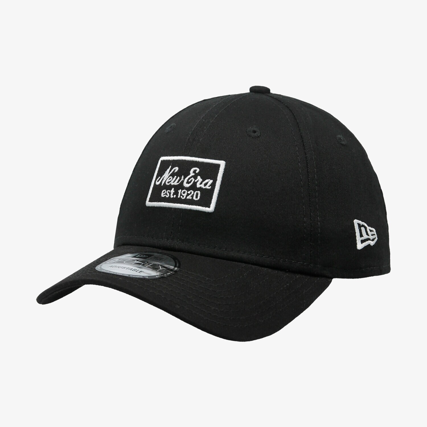 Herren Cap NEW ERA MÜTZE NE SCRIPT PATCH 9FORTY NONE BLK 80581014 Schwarz