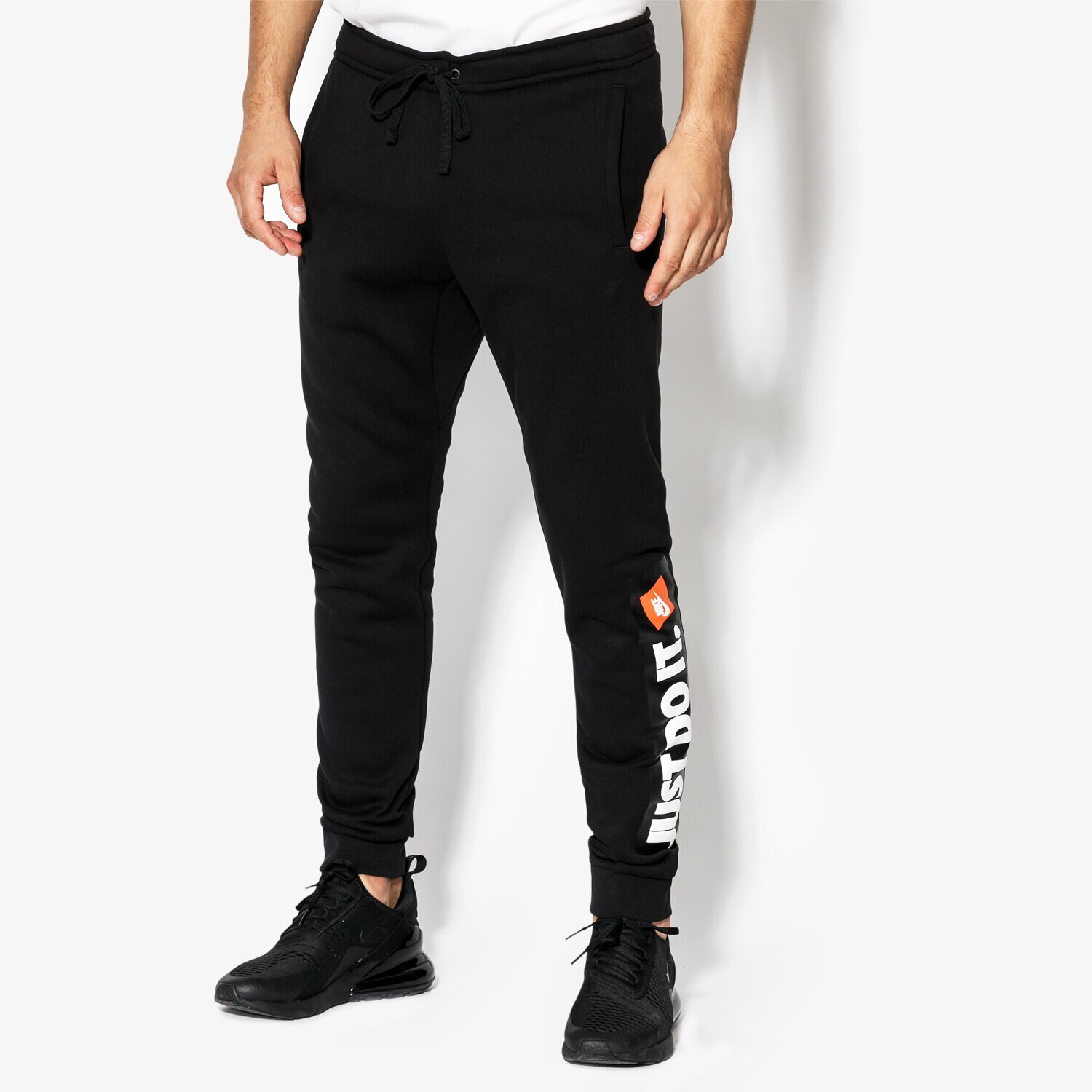 Herren Hosen NIKE HOSE M NSW JGGR FLC HBR 928725-010 Schwarz