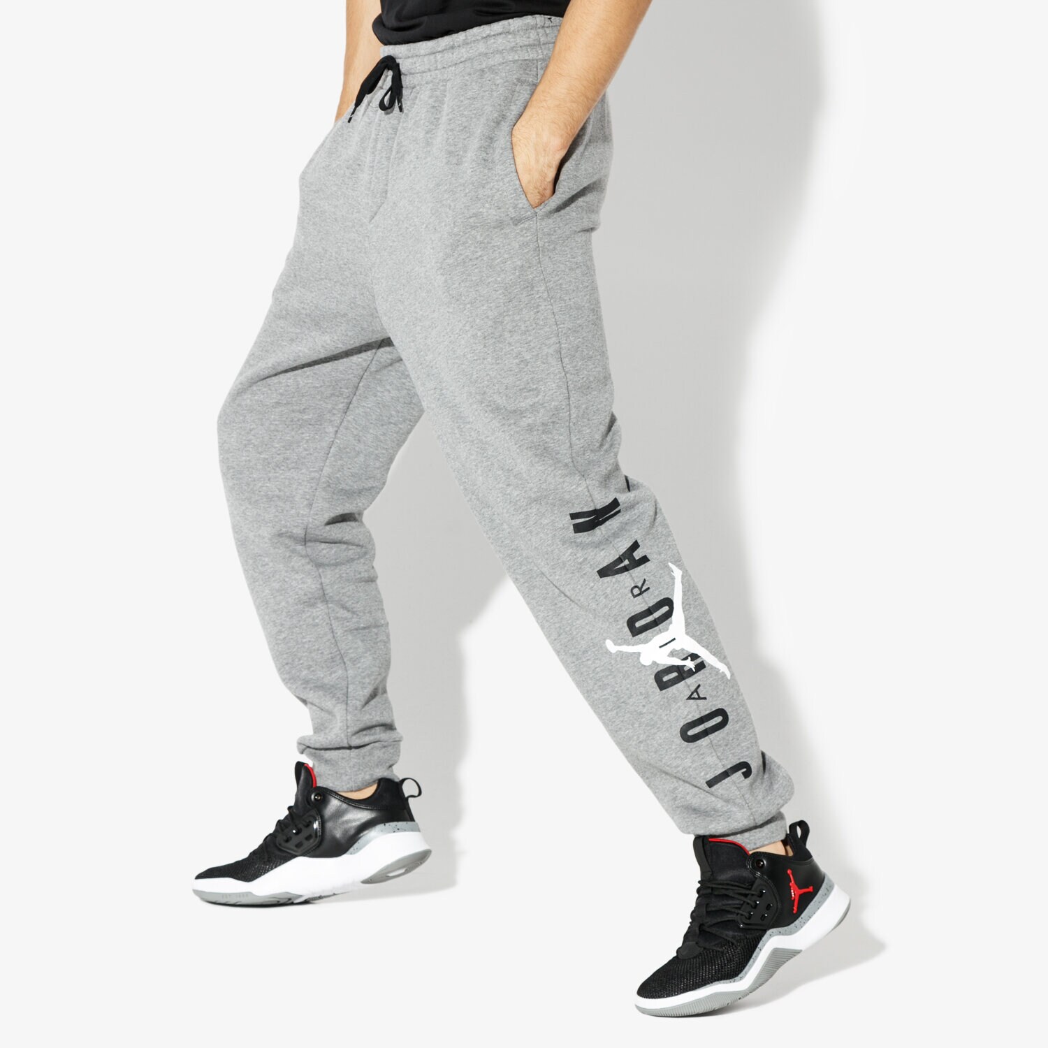 Herren Hosen JORDAN HOSE JUMPMAN AIR GFX FLEECE PANT AA1454-091 Grau