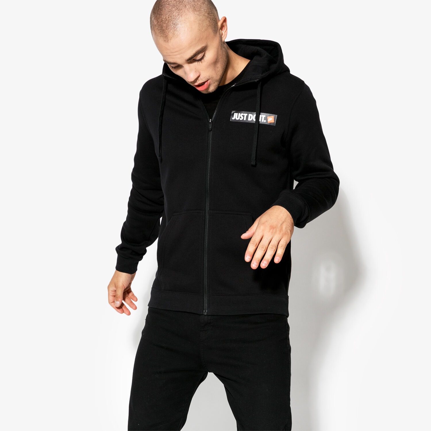 Herren NIKE SWEATSHIRT M NSW HOODIE FZ FLC HBR 928703-010 Schwarz