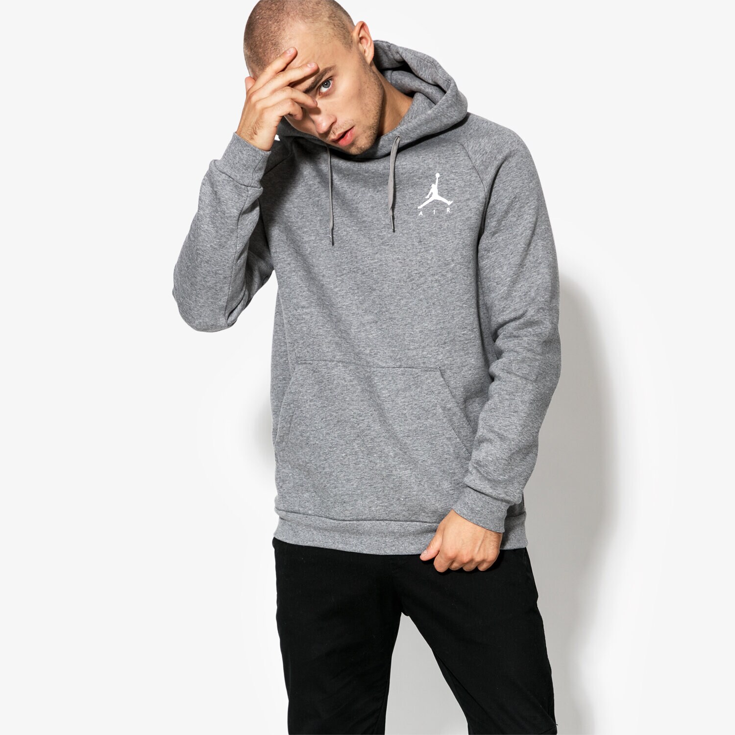 Herren JORDAN SWEATSHIRT JUMPMAN FLEECE PO 940108-091 Grau