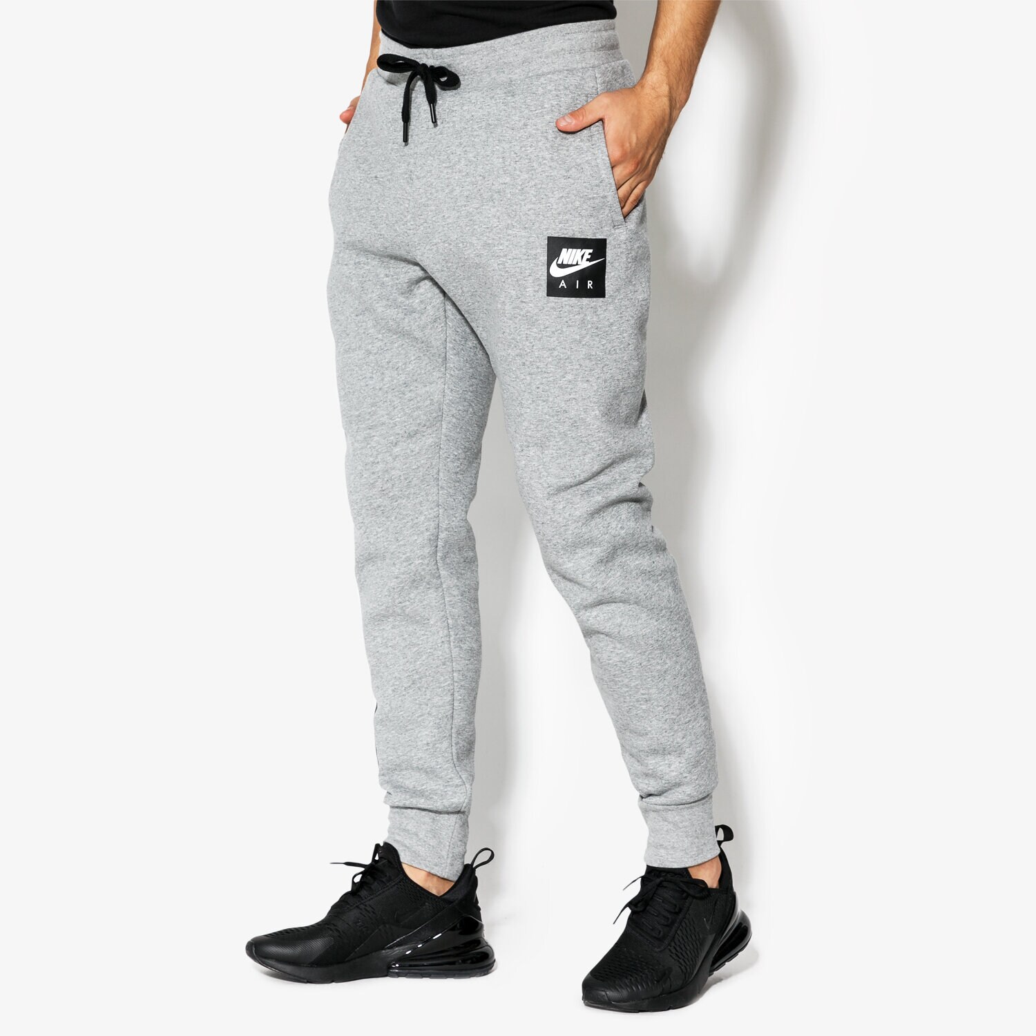 Herren Hosen NIKE HOSE M NSW PANT FLC NIKE AIR 928637-063 Grau