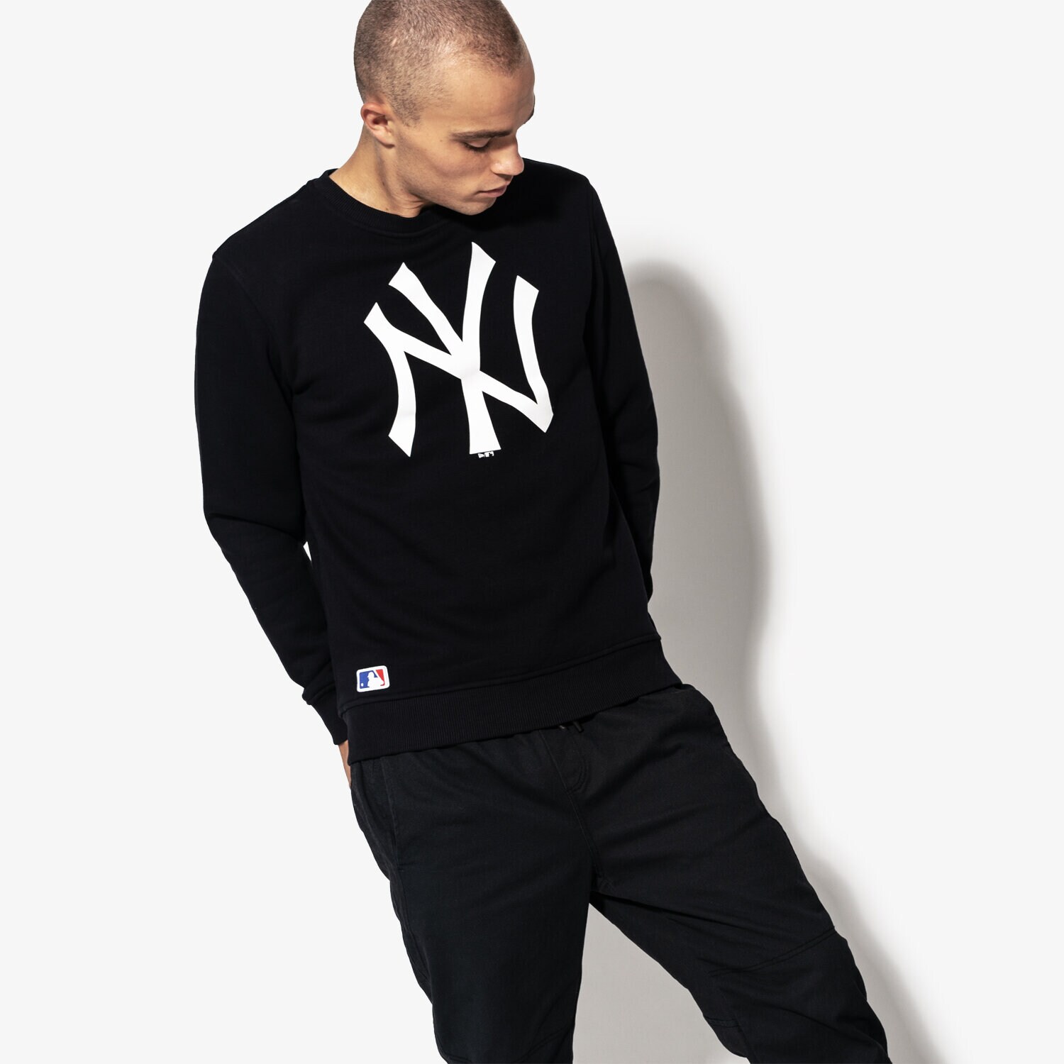 Herren NEW ERA SWEATSHIRT NE92232FA15 NOS CREW 11204078 Schwarz