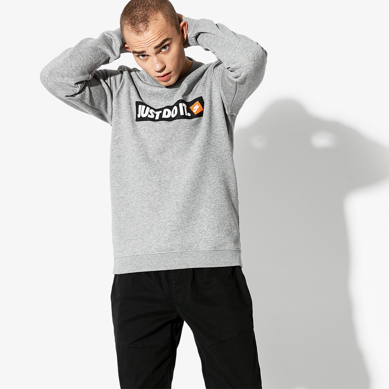 Herren NIKE SWEATSHIRT M NSW CREW FLC HBR 928699063 Grau