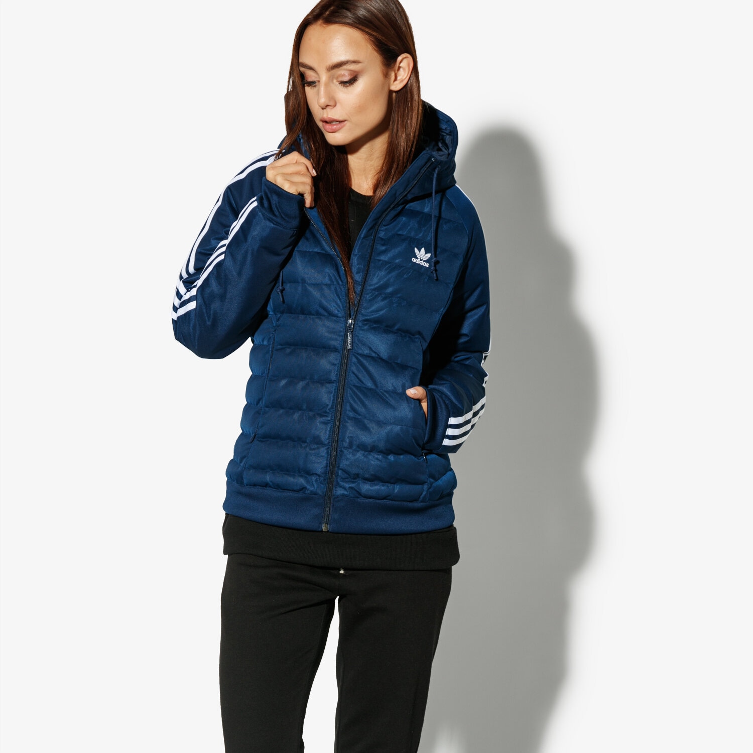 Damen Winterjacke ADIDAS JACKE SLIM JACKET WINTER DH4584 Dunkelblau