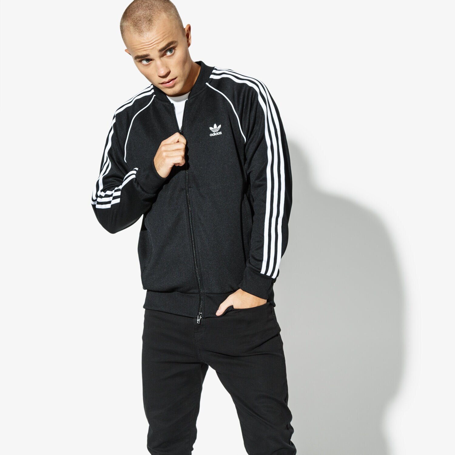 Herren ADIDAS SWEATSHIRT SST TT ADICOLOR CW1256 Schwarz