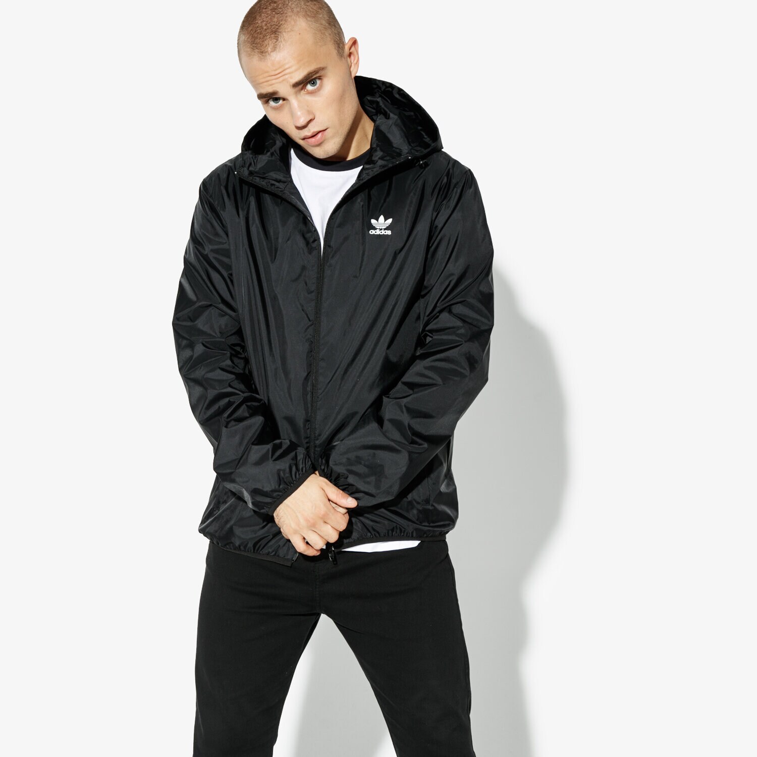 Herren Winterjacke ADIDAS JACKE TRF WINDBREAKER ADICOLOR DH5807 Schwarz