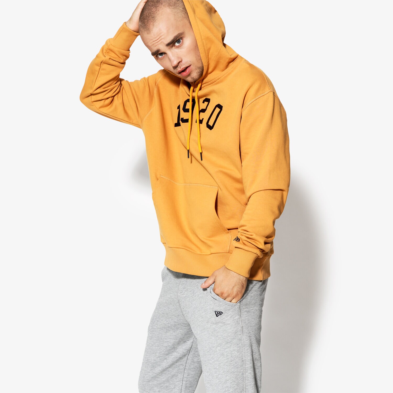 Herren NEW ERA SWEATSHIRT NE BRANDED PO HOODY NE BSQ NONE 11604086 Gelb