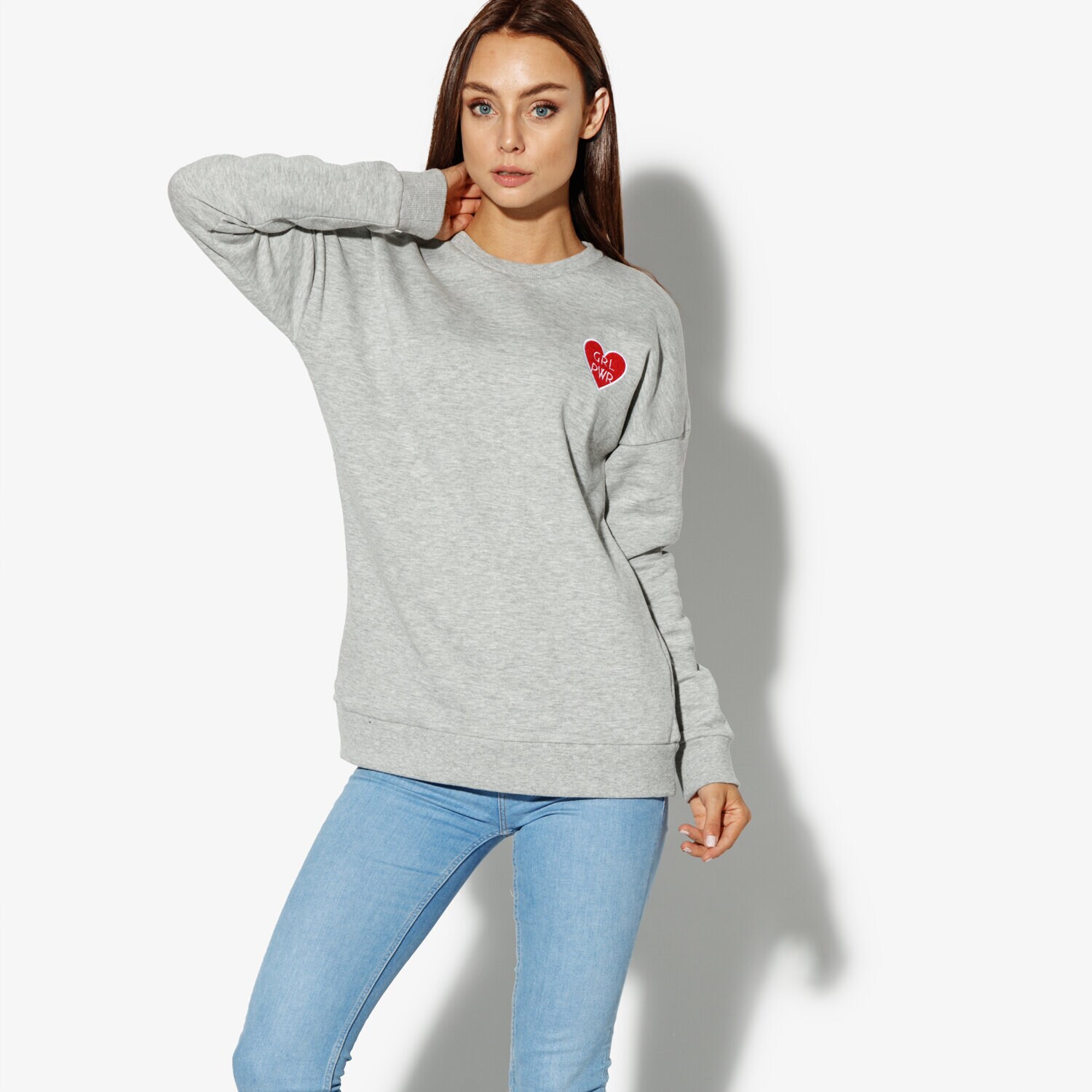 Damen CONFRONT SWEATSHIRT LUI CF38BLD26001 Grau