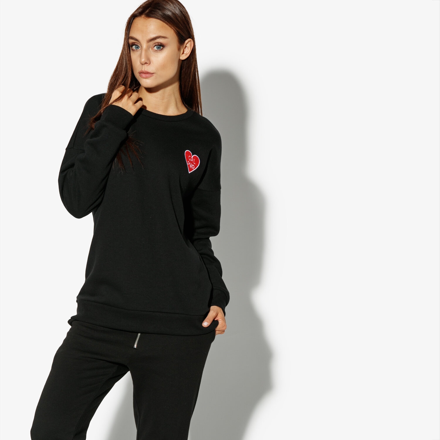 Damen CONFRONT SWEATSHIRT LUI CF38BLD26002 Schwarz