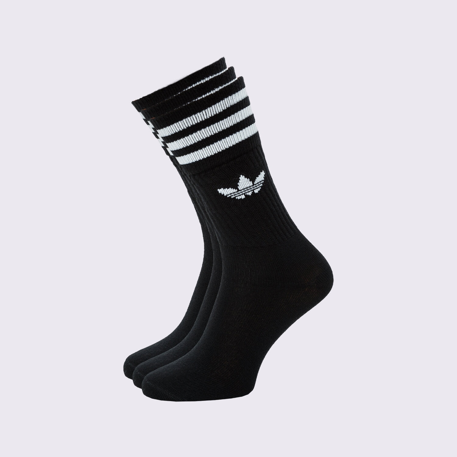 Damen Socken ADIDAS SOCKEN 3-PACK SOCKS HIGH CREW S21490 Schwarz