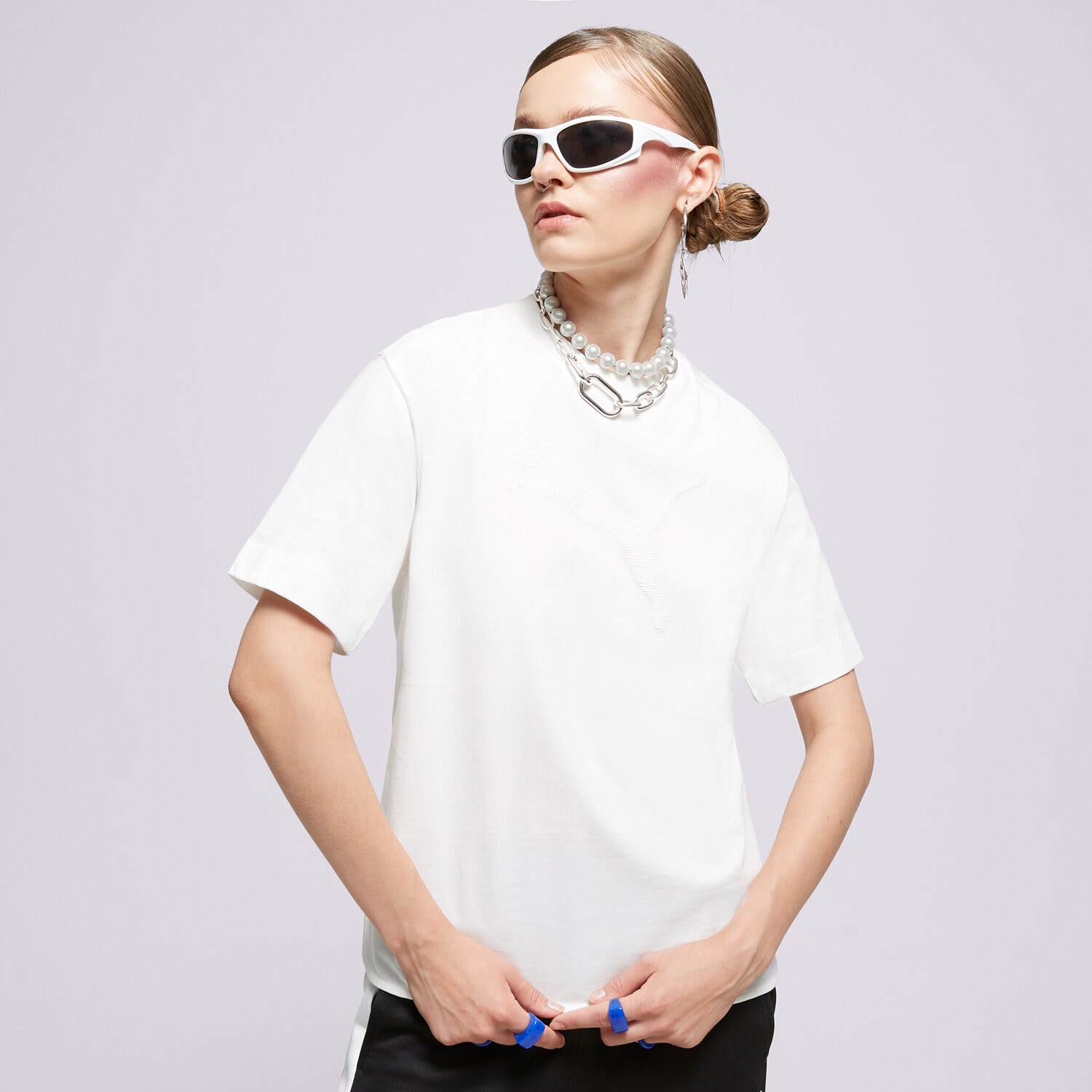 Damen T-Shirt PUMA T-SHIRT HER TEE 673107 02 Weiß