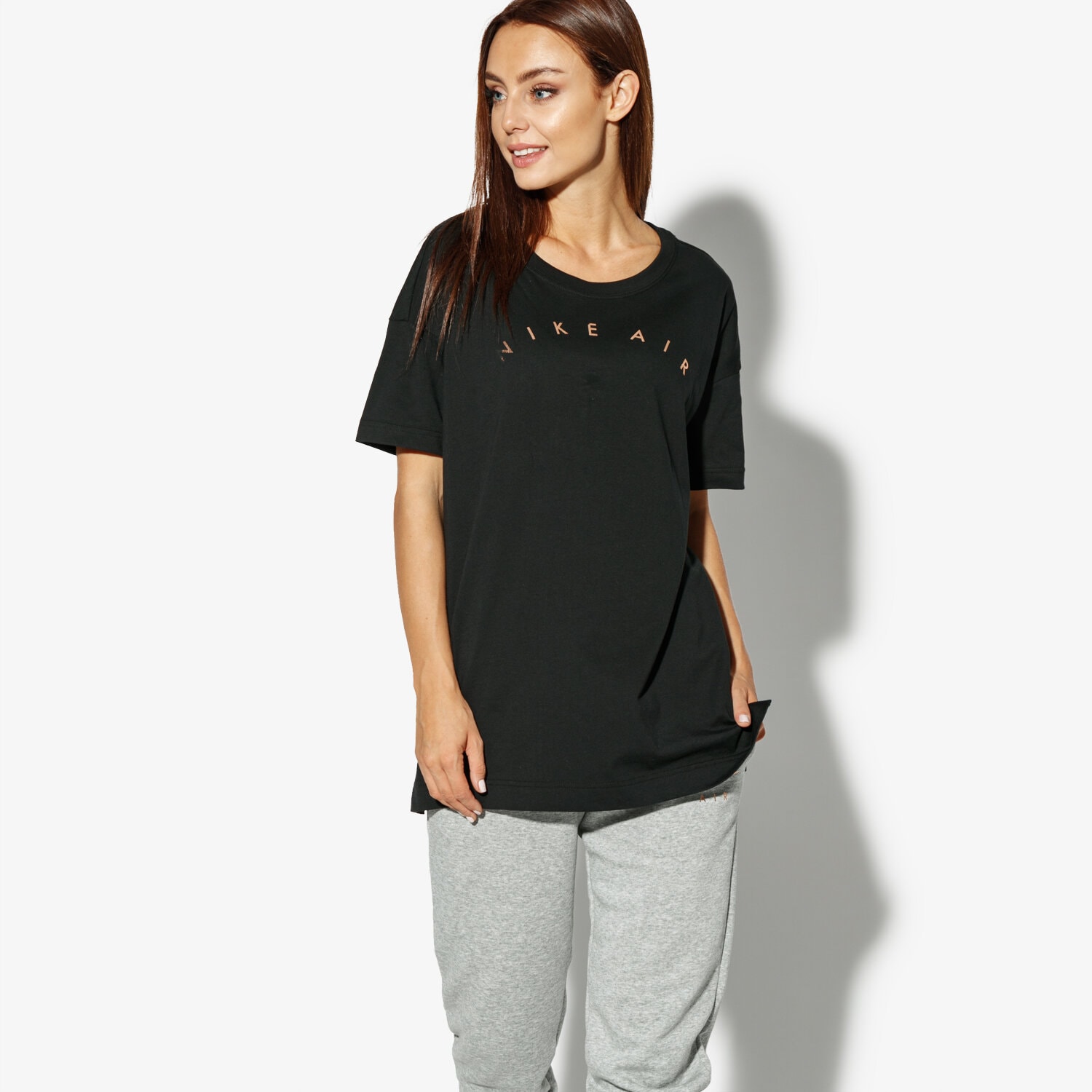 Damen T-Shirt NIKE T-SHIRT SS W NSW TOP SS BASIC AIR AQ9967-010 Schwarz
