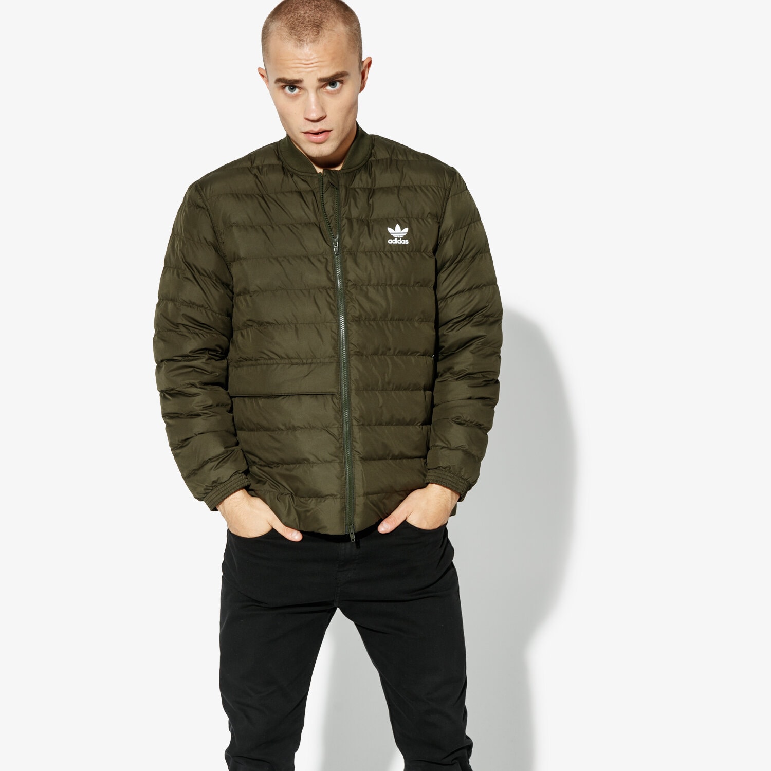 Herren Winterjacke ADIDAS JACKE SST OUTDOOR WINTER DJ3193 Khaki