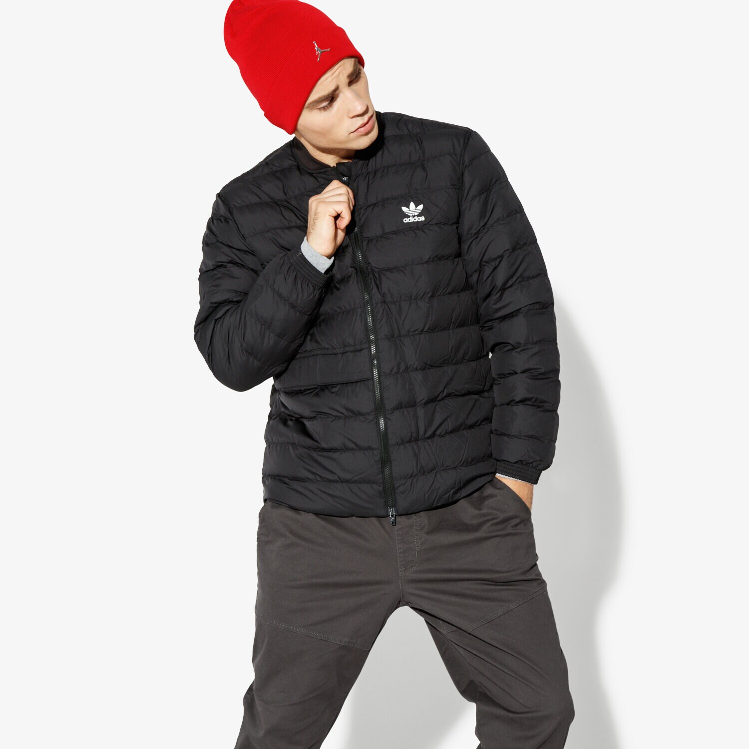 Herren Winterjacke ADIDAS JACKE SST OUTDOOR WINTER DJ3191 Schwarz