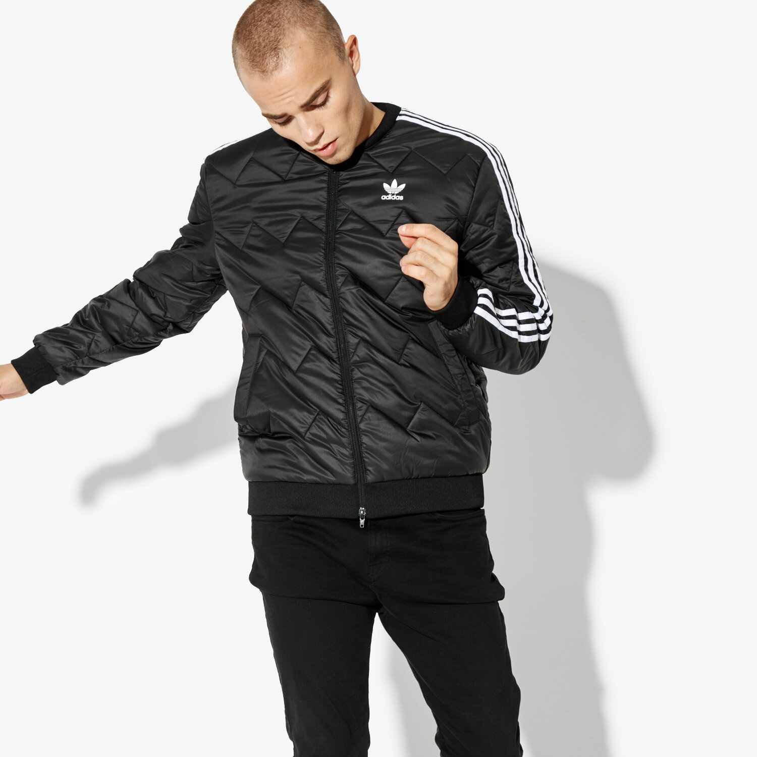 Herren Winterjacke ADIDAS JACKE SST QUILTED WINTER DH5008 Schwarz