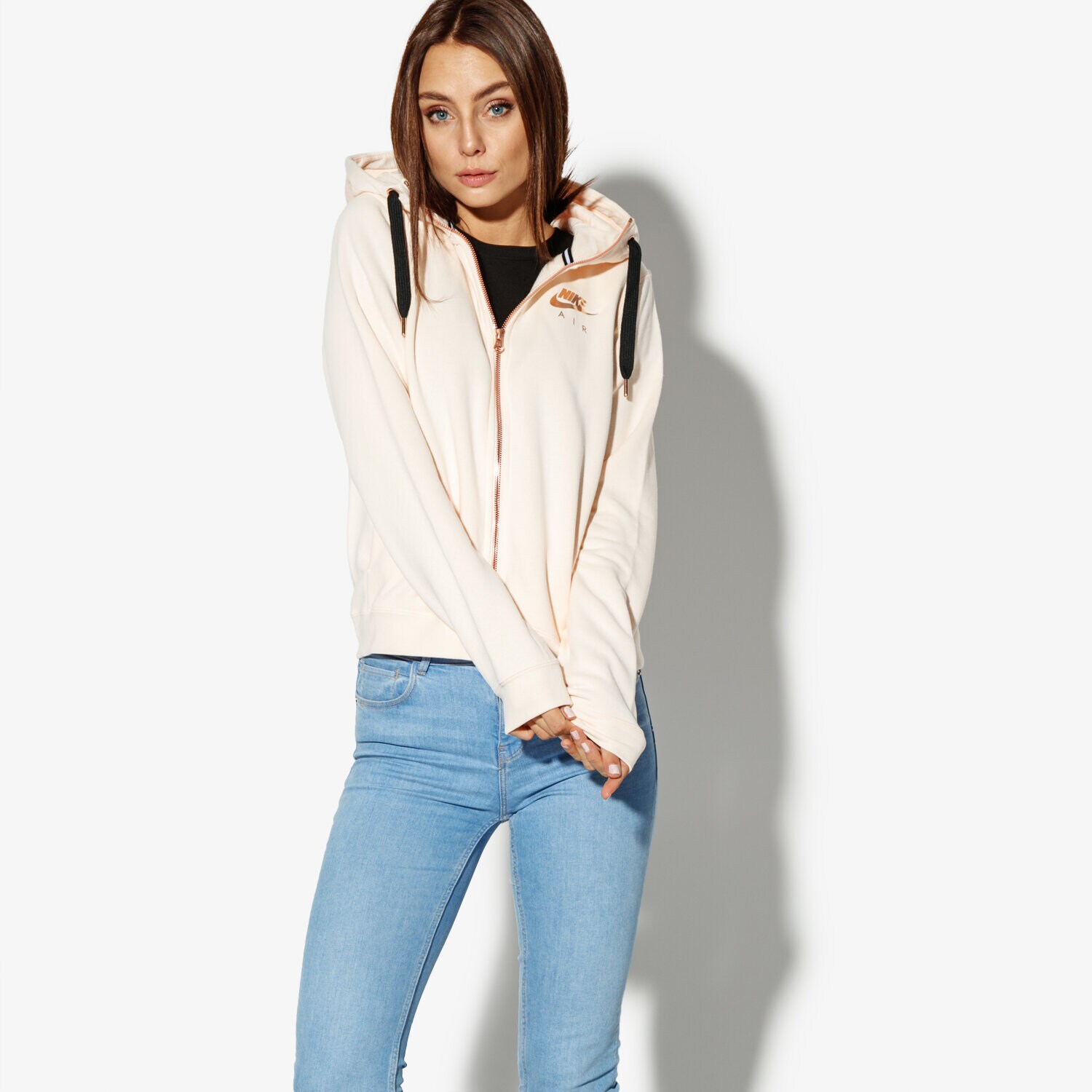 Damen NIKE SWEATSHIRT W NSW RALLY HOODIE FZ AIR AV6229838 Rosa