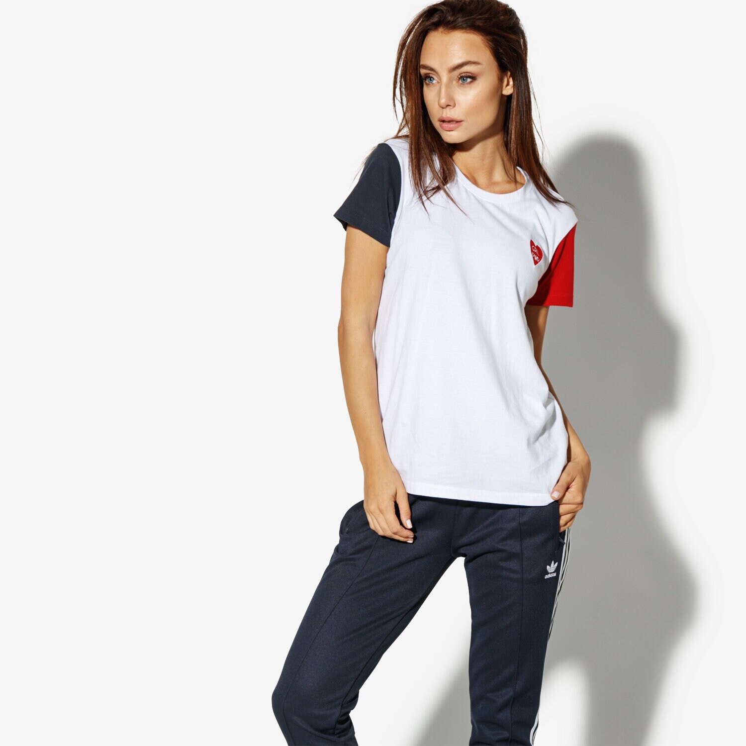 Damen T-Shirt CONFRONT T-SHIRT SS HEART CF38TSD11001 Weiß