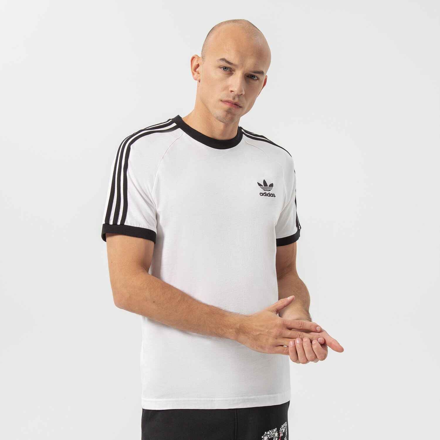 Herren T-Shirt ADIDAS T-SHIRT 3-STRIPES TEE GN3494 Weiß