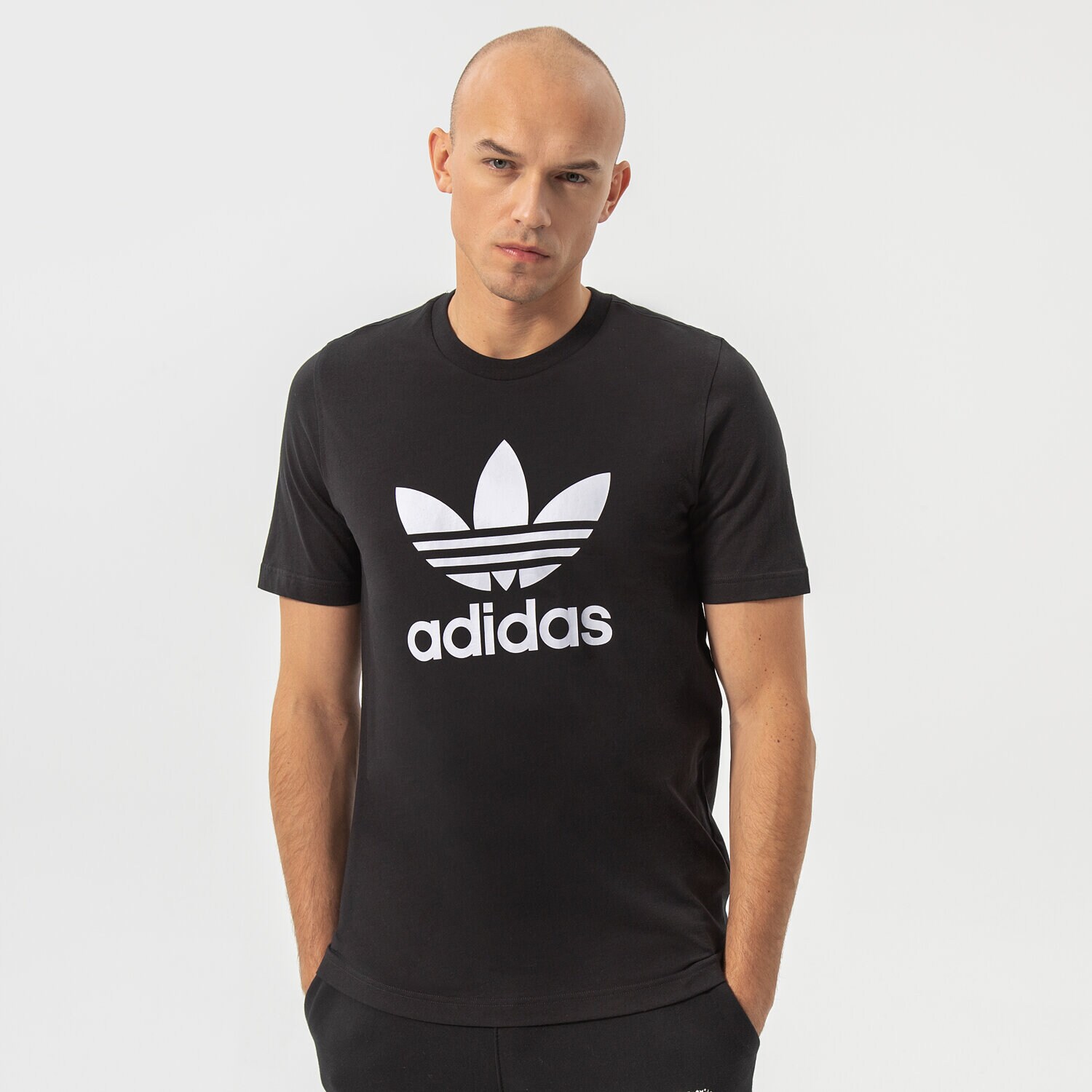 Herren T-Shirt ADIDAS T-SHIRT TREFOIL H06642 Schwarz