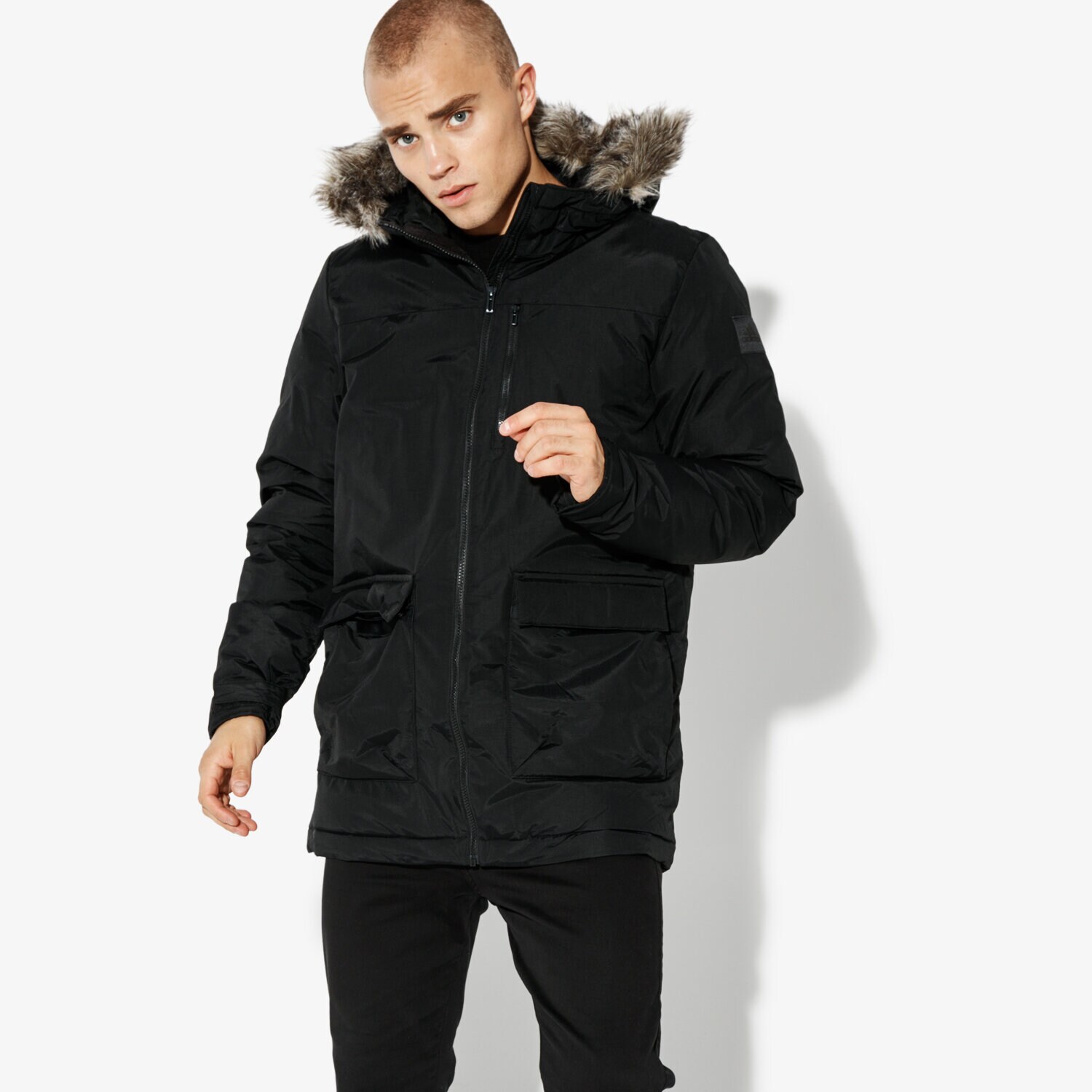 Herren Winterjacke ADIDAS JACKE XPLORIC PARKA SW INSULATION BS0980 Schwarz