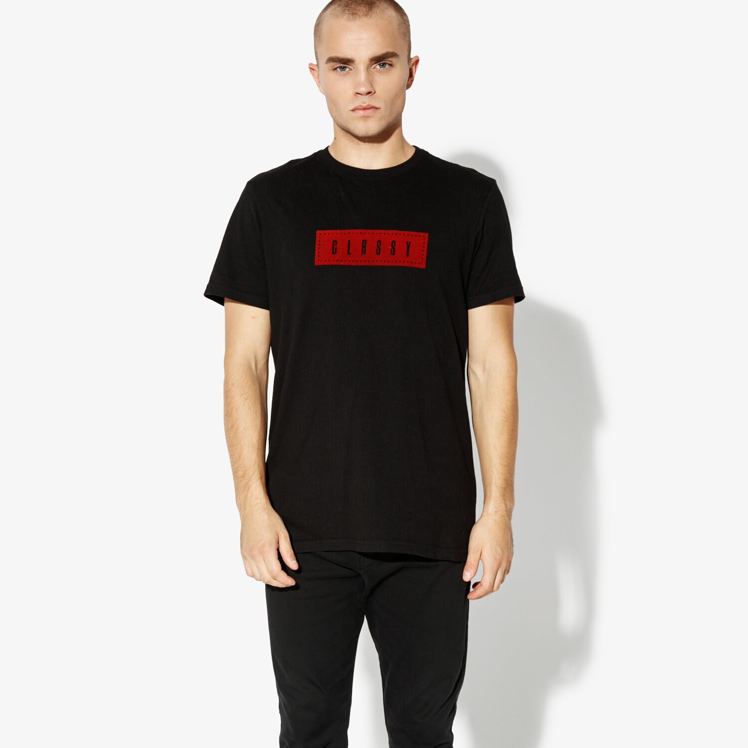 Herren T-Shirt CONFRONT T-SHIRT LS ADRIEN CF38TSM57001 Schwarz