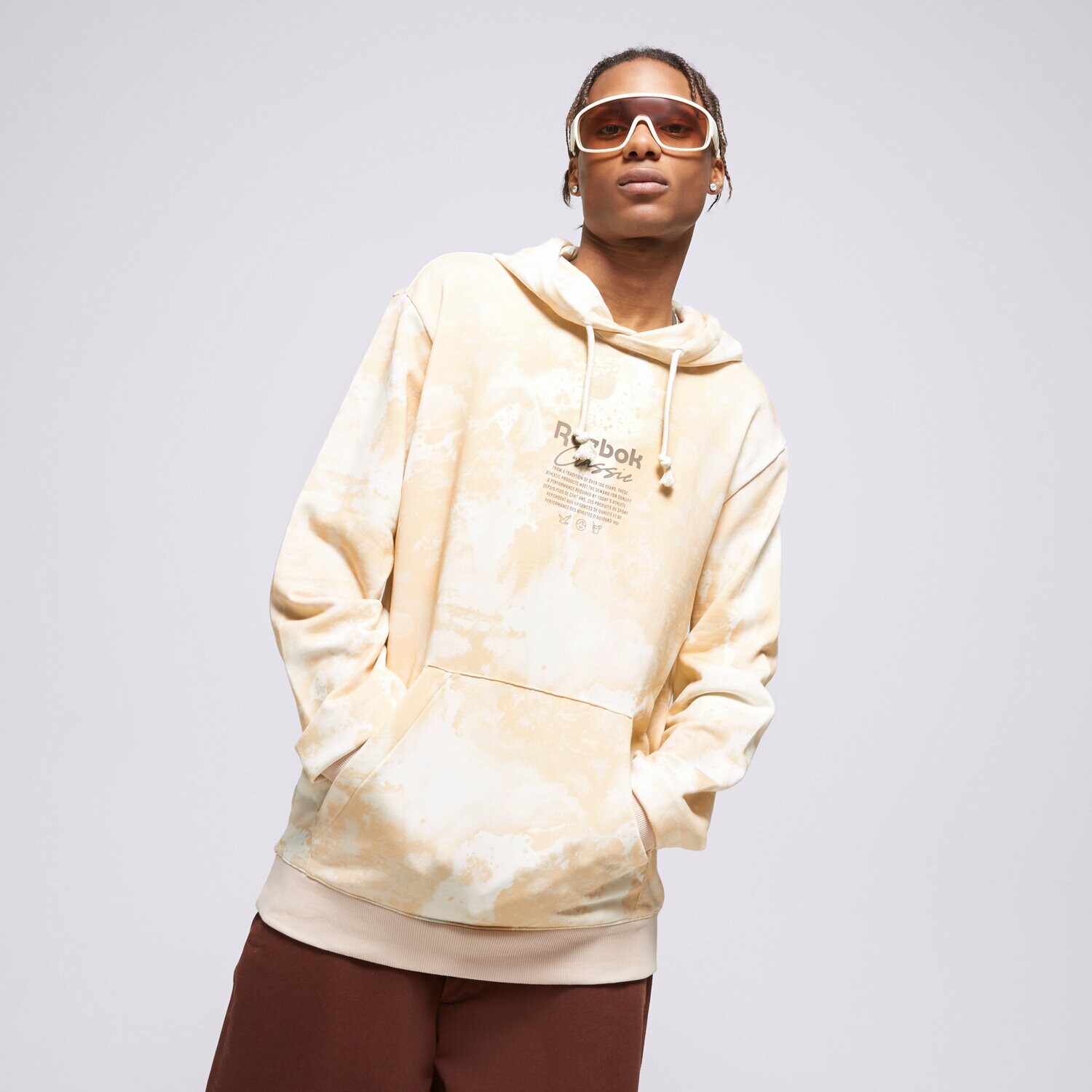 Herren REEBOK HOODIE H54422 H54422 Beige