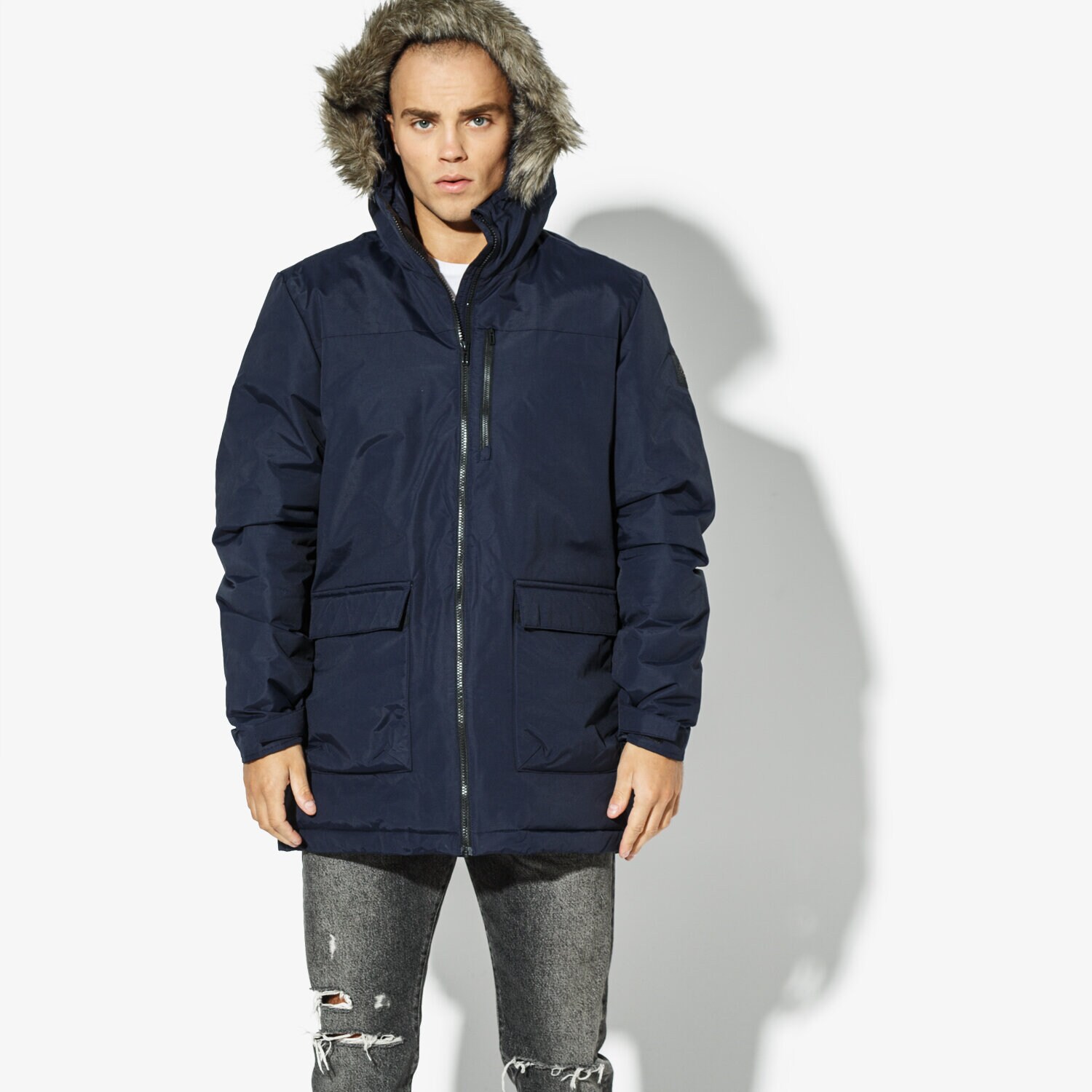 Herren Winterjacke ADIDAS JACKE XPLORIC PARKA SW INSULATION CY8602 Dunkelblau