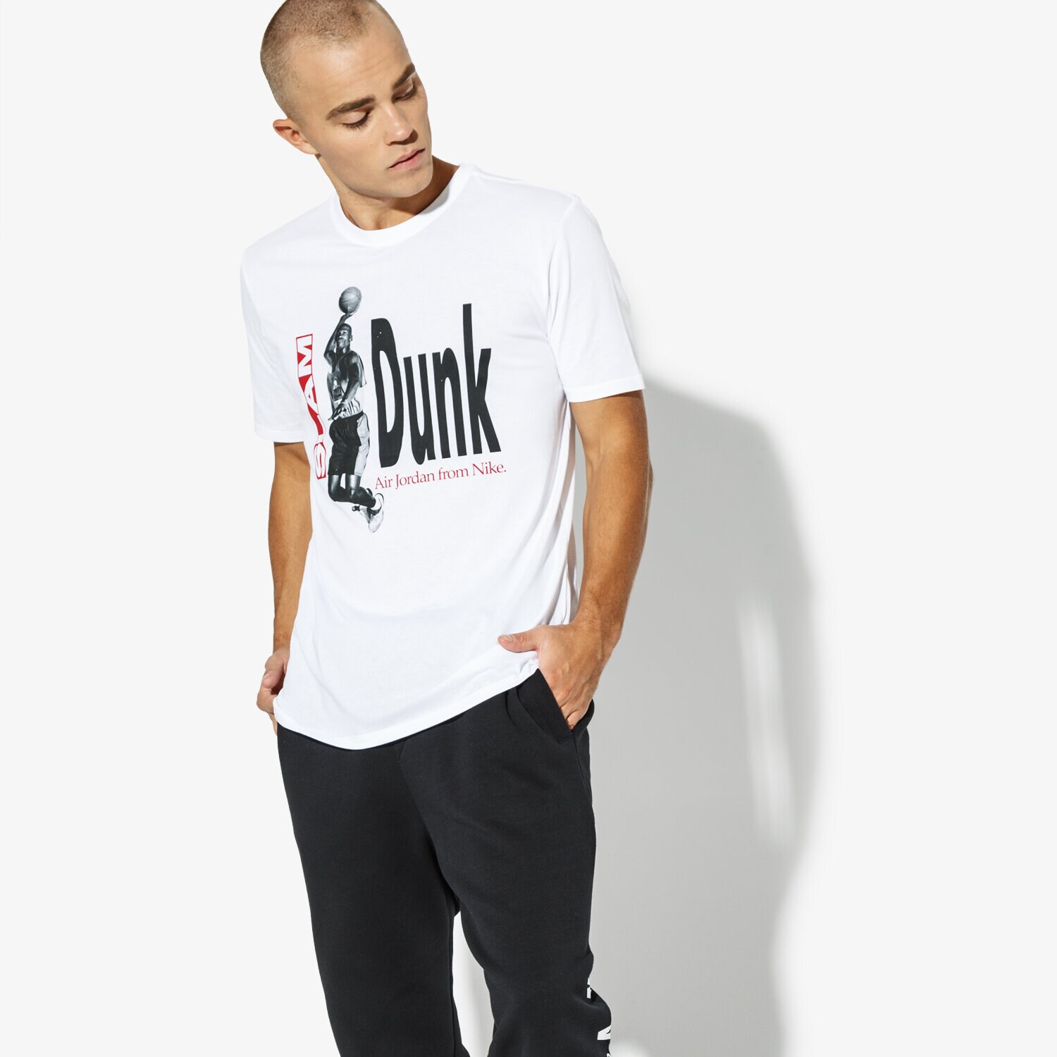 Herren T-Shirt JORDAN T-SHIRT SS JORDAN M JBSK TEE AIR PHOTO 939614-100 Weiß