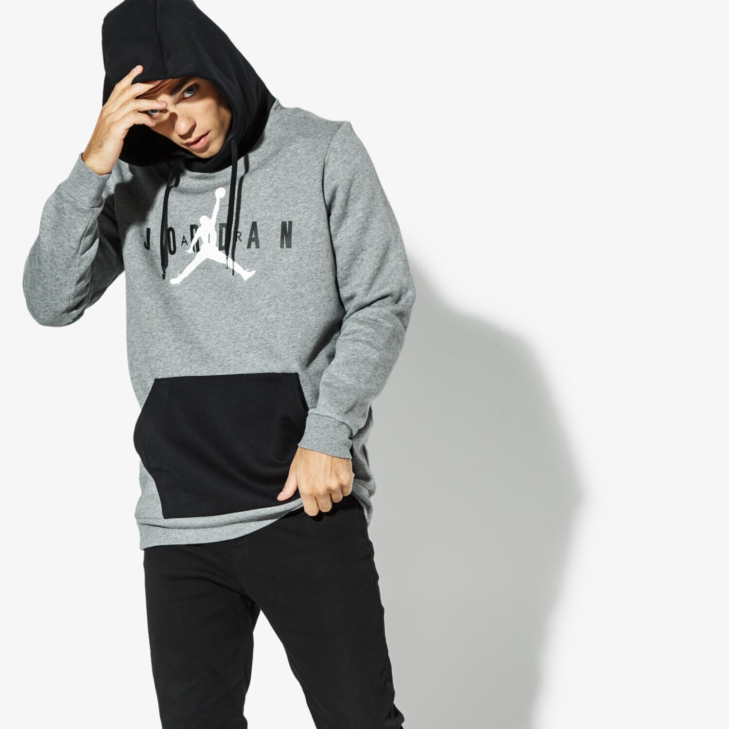 Herren JORDAN SWEATSHIRT JORDAN JUMPMAN AIR FLEECE PO AA1451-091 Grau