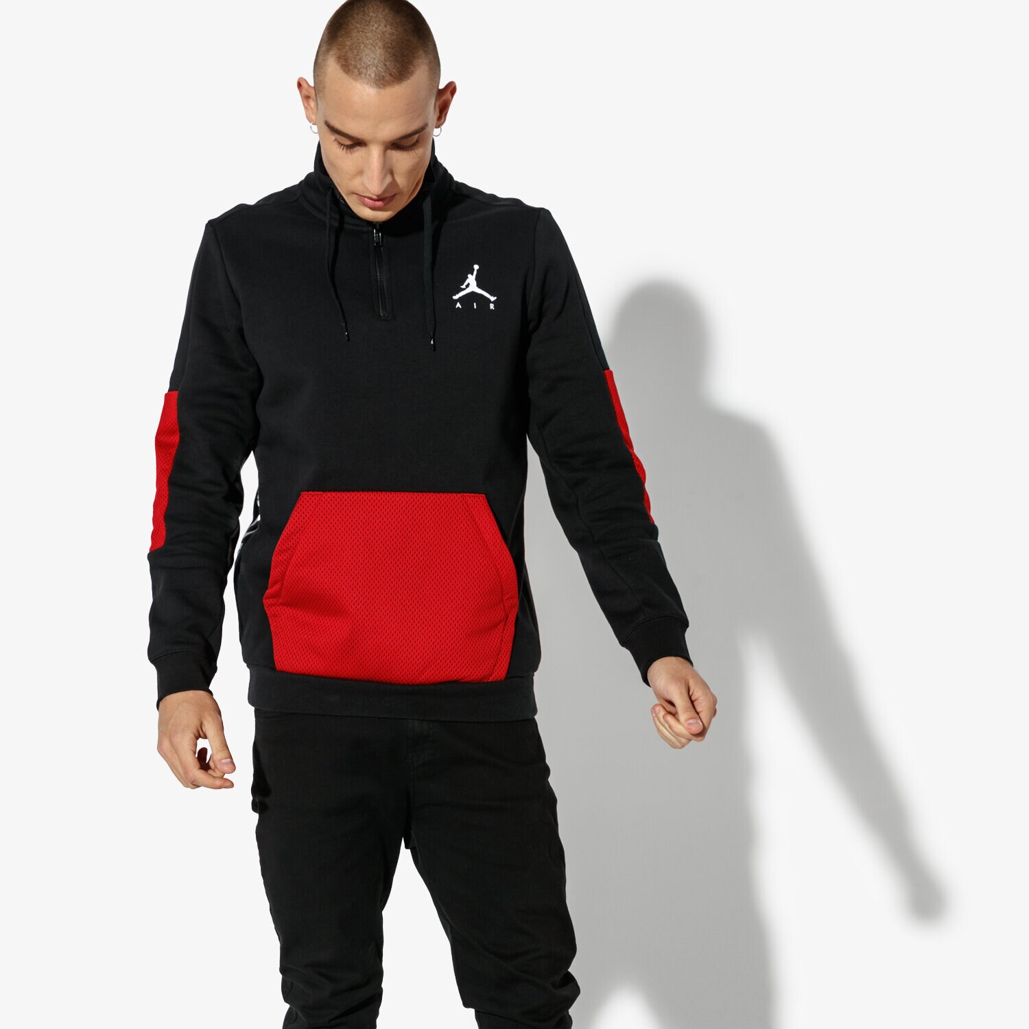 Herren JORDAN SWEATSHIRT JORDAN JUMPMAN   HYBRID FLEECE 1/4 ZIP AH6238-010 Schwarz