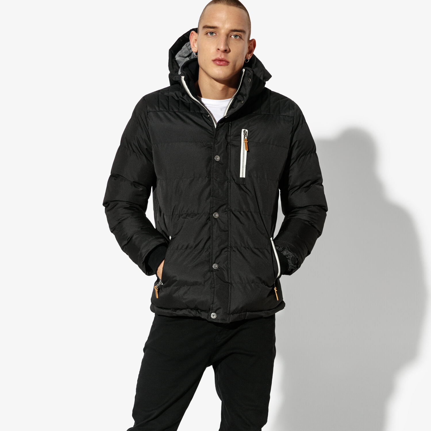 Herren Winterjacke CONFRONT JACKE KOS CFV38KUM01002 Schwarz