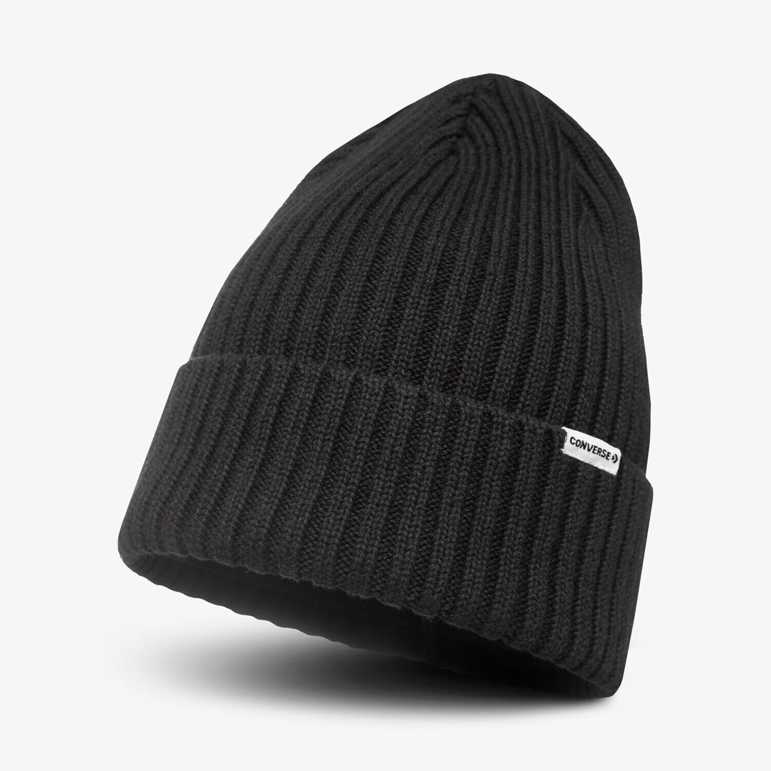 Kinder Mütze CONVERSE MÜTZE WINTER LARGE GUAGE RIB CUFF BEANIE 609942 Schwarz