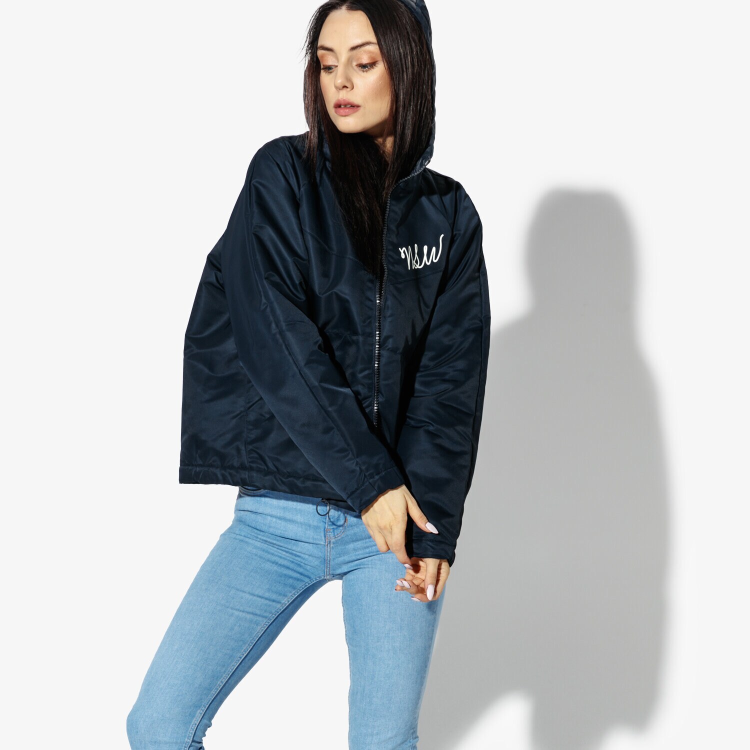 Damen Winterjacke NIKE JACKE W NSW NSW JKT FZ SHERPA 941907-027 Dunkelblau