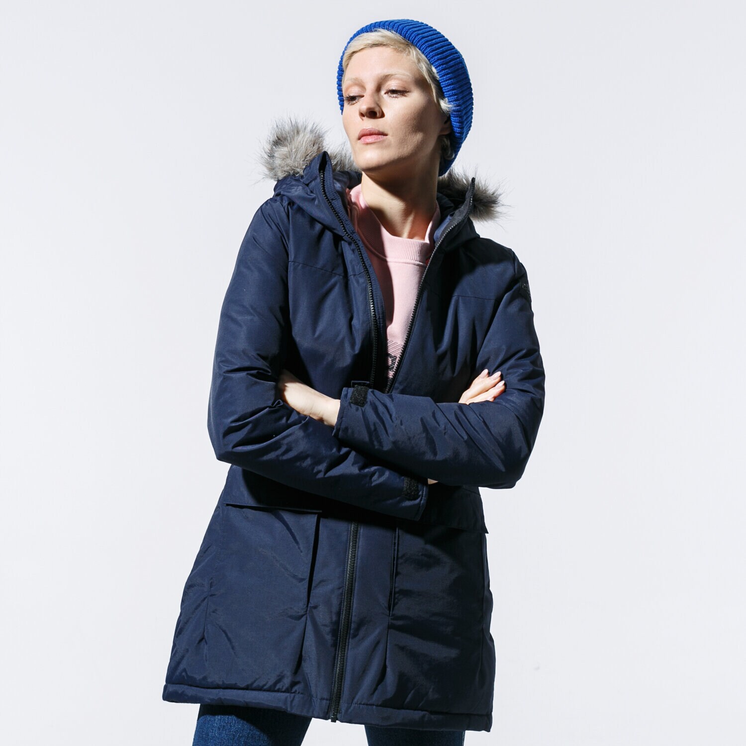 Damen Winterjacke ADIDAS JACKE W XPLORIC PARKA SW INSULATION CY8608 Dunkelblau
