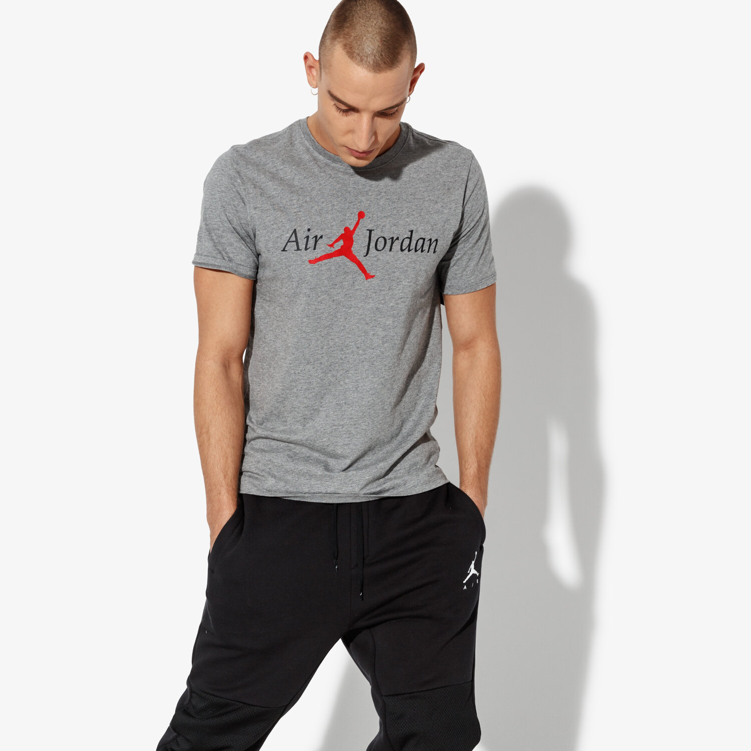 Herren T-Shirt JORDAN T-SHIRT SS JORDAN M JSW TEE FA BRAND 5 AH6324-091 Grau