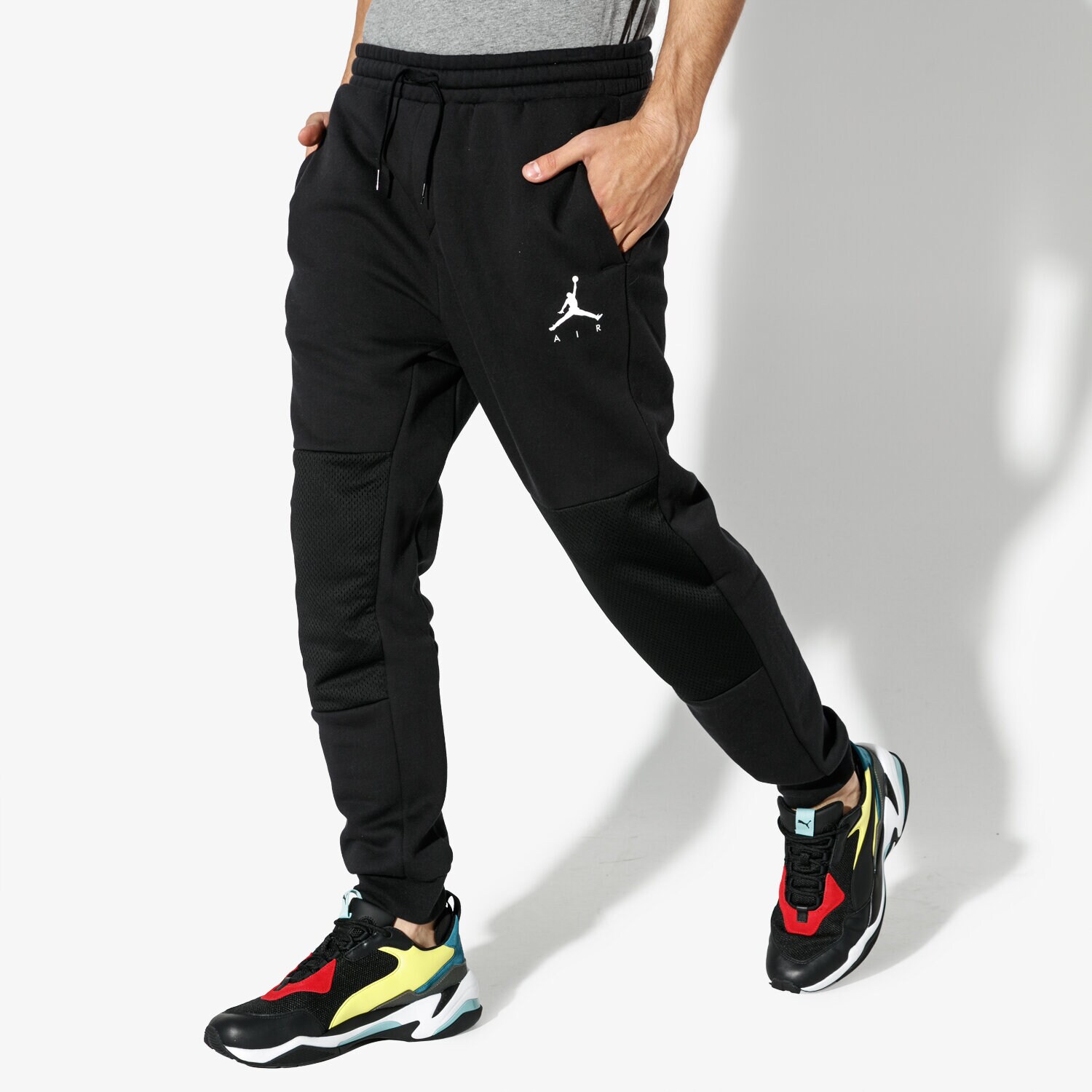 Herren Hosen JORDAN HOSE JORDAN JUMPMAN HYBRID FLEECE PANT AA1447-010 Schwarz