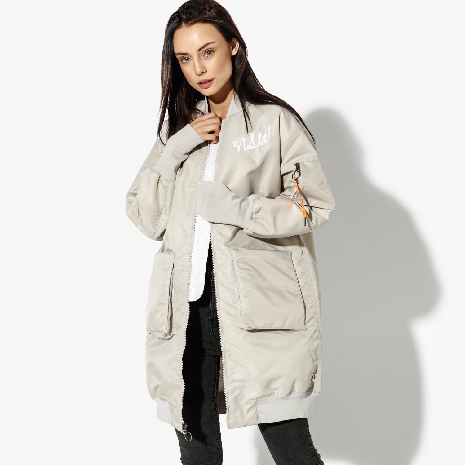 Damen Winterjacke NIKE JACKE W NSW NSP PARKA INSULATED MA1 932049-221 Beige