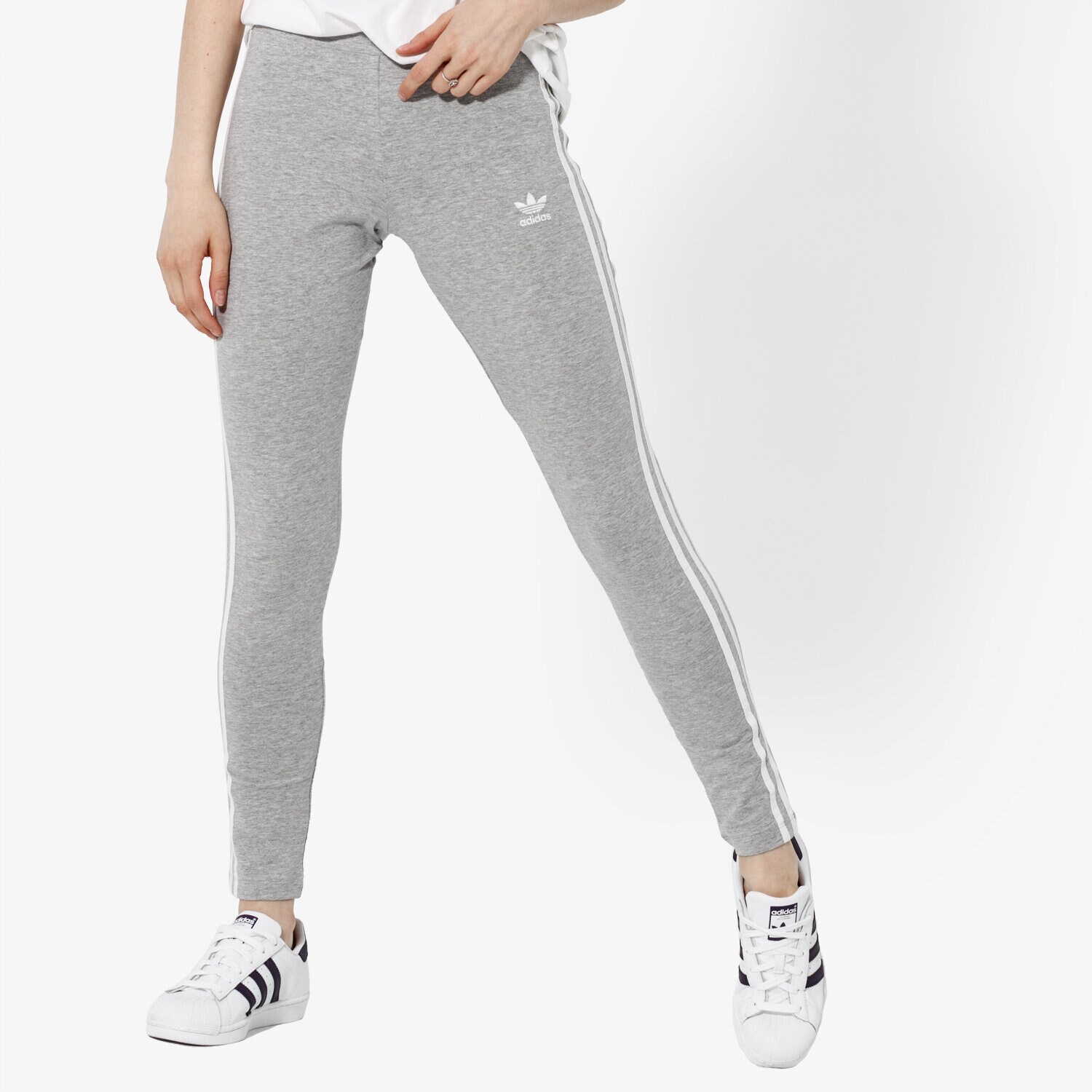 Damen Hosen ADIDAS LEGGINGS 3 STR TIGHT ADICOLOR CY4761 Grau