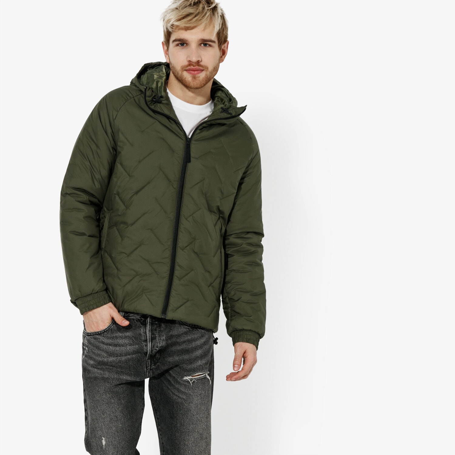 Herren Winterjacke ADIDAS JACKE BTS CY9122 Khaki