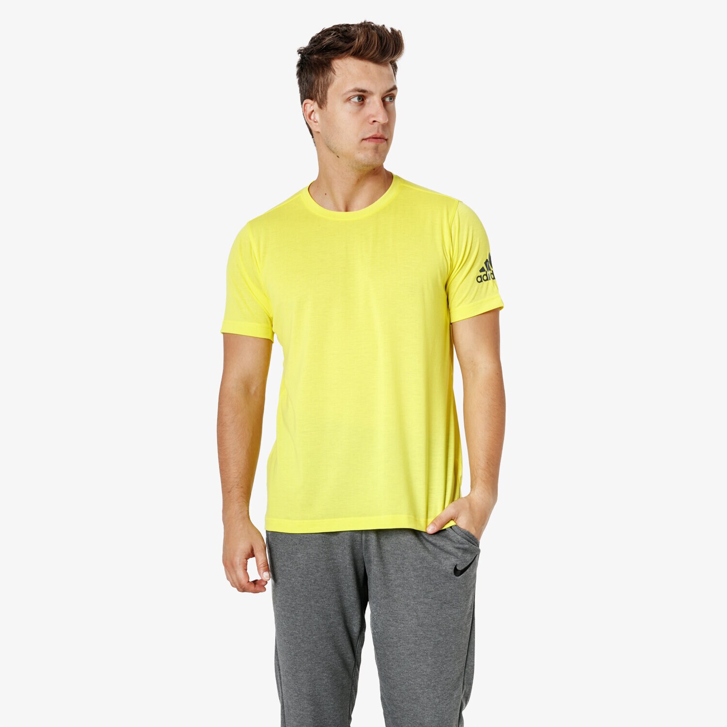 Herren T-Shirt ADIDAS T-SHIRT SS FREELIFT PRIME cz5393 Gelb
