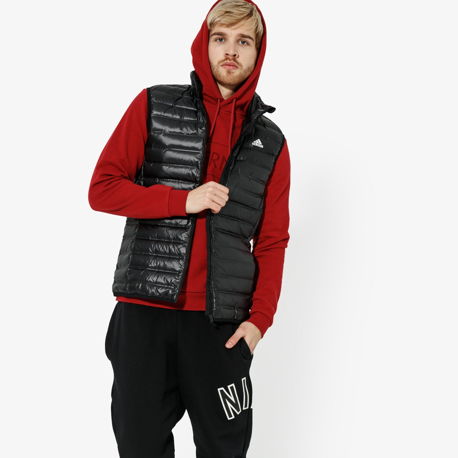 Herren Winterjacke ADIDAS JACKE VARILITE VEST BLK BS1563 Schwarz